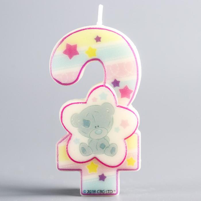 Свеча в торт, цифра 2 Me To You, 4 х 7 см