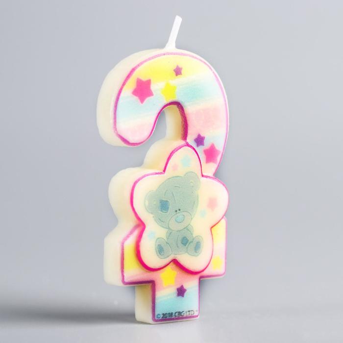 Свеча в торт, цифра 2 Me To You, 4 х 7 см