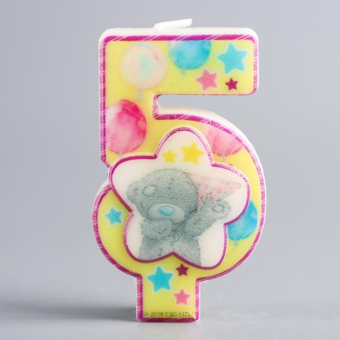 Свеча в торт, цифра 5 Me To You, 4 х 7 см