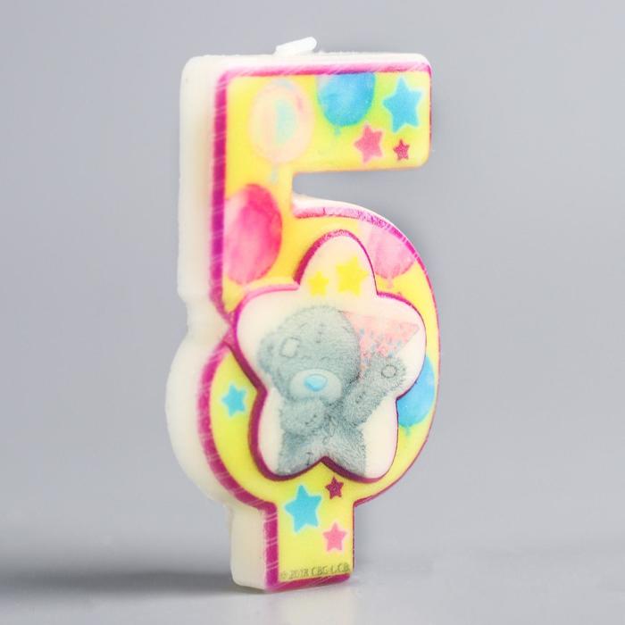 Свеча в торт, цифра 5 Me To You, 4 х 7 см