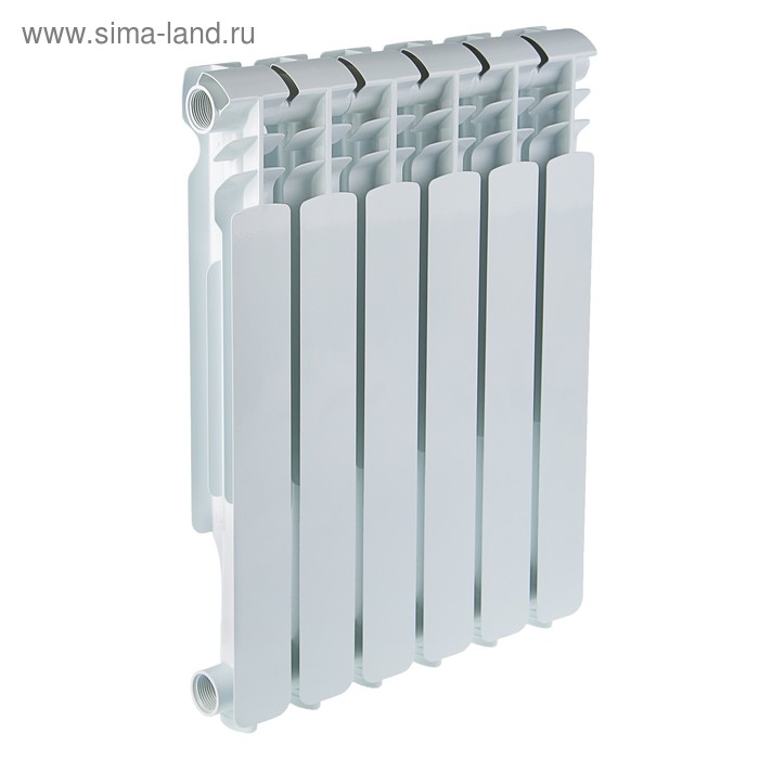 Радиатор алюминиевый Oasis, 500 x 70 мм, 6 секций радиатор алюминиевый 500 6 секций белый
