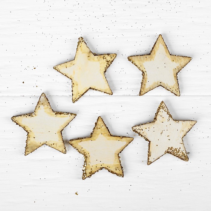 Набор новогодннего декора "Звезды", 5шт.