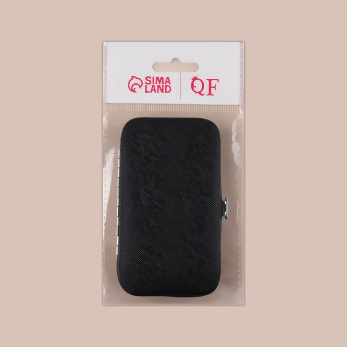 Набор маникюрный, 6 предметов, цвет чёрный