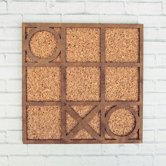 Пробковая доска "Крестики-нолики"