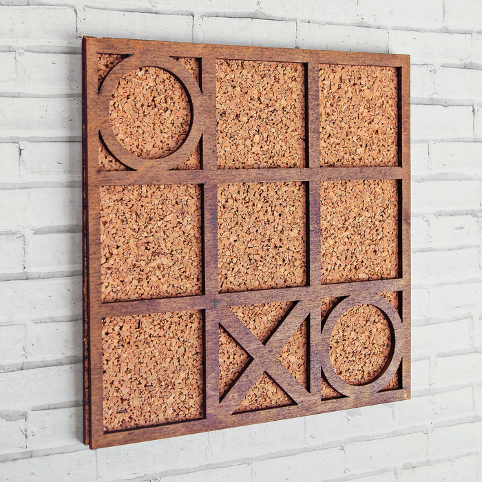 Пробковая доска "Крестики-нолики"