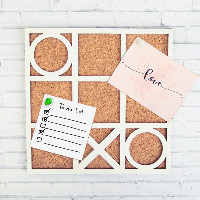 Пробковая доска "Крестики-нолики"