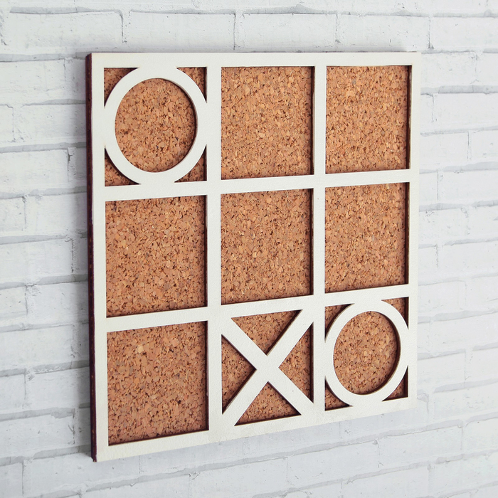Пробковая доска "Крестики-нолики"