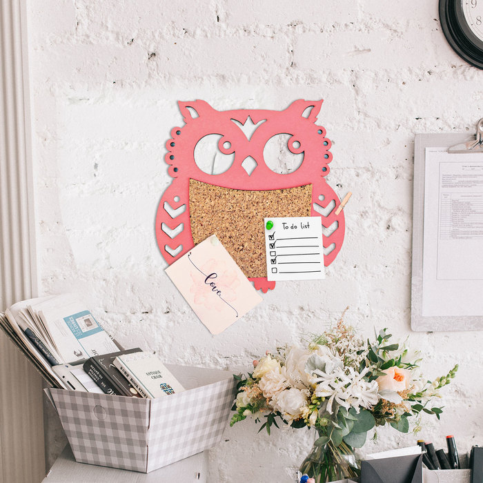 Пробковая доска "Сова"