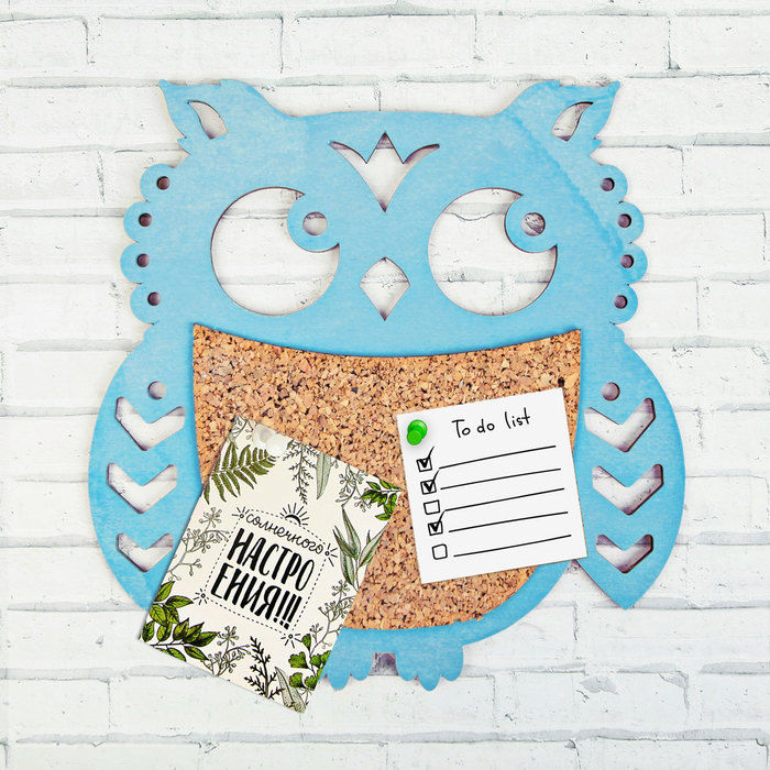Пробковая доска "Сова"