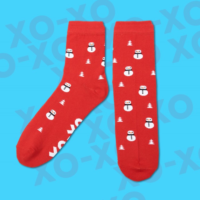 Носки мужские "Снеговик" р-р 41-44 (27-29 см) 80% хл, 15% п/э, 5% эл