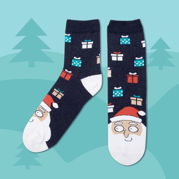 Носки мужские "Подарки" р-р 41-44 (27-29 см) 80% хл, 15% п/э, 5% эл