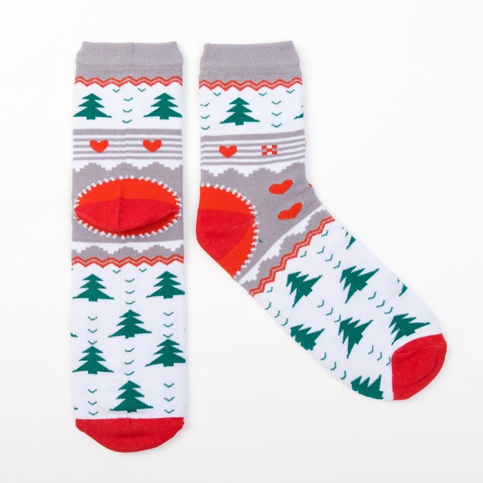 Носки женские "Елочки " р-р 36-40 (23-25 см) 80% хл, 15% п/э, 5% эл