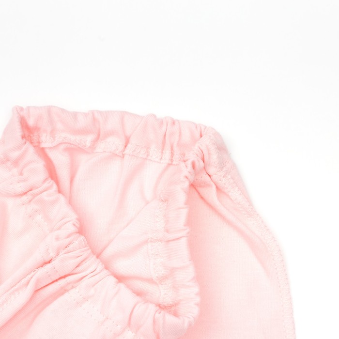 Ползунки для девочки, рост 62 см, цвет розовый