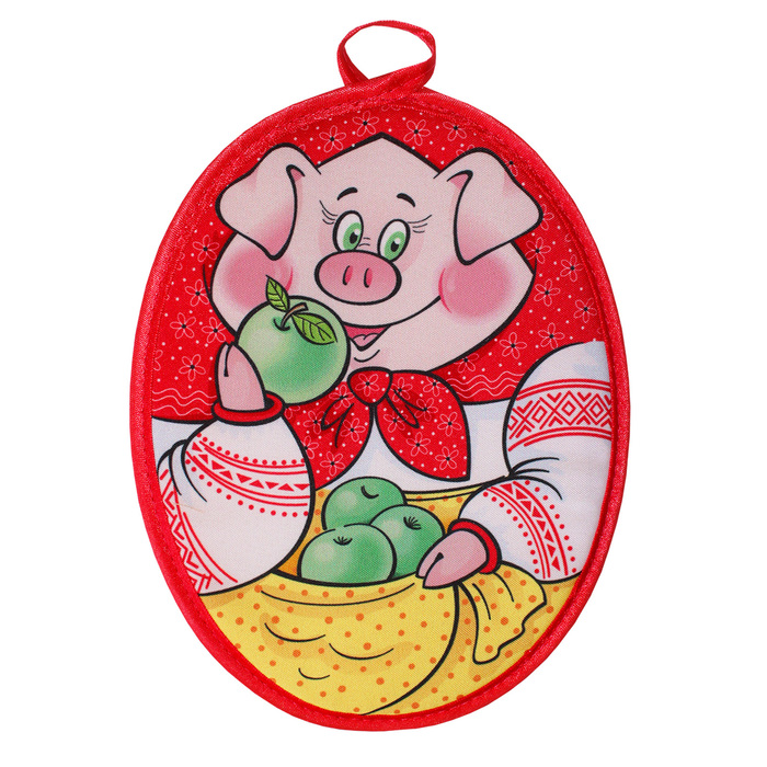 Прихватка "Хрюша" ГК-3 22х17,5 (фотопечать) арт.016