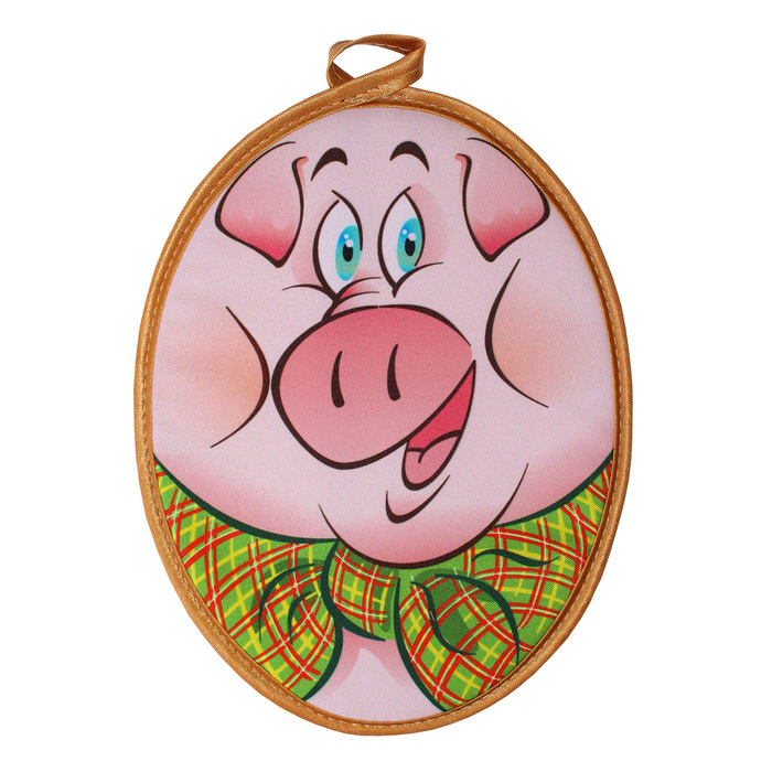 Прихватка "Хрюша" ГК-10 22х17,5 (фотопечать) арт.016