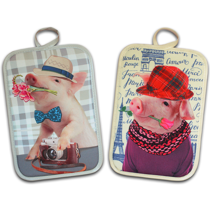 Прихватка "Хрюша" ГК-21 22х15 (фотопечать) арт.016