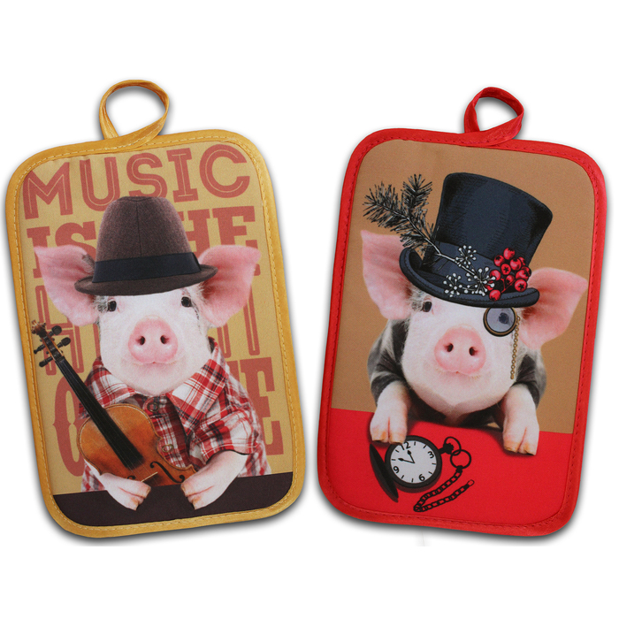 Прихватка "Хрюша" ГК-24 22х15 (фотопечать) арт.016