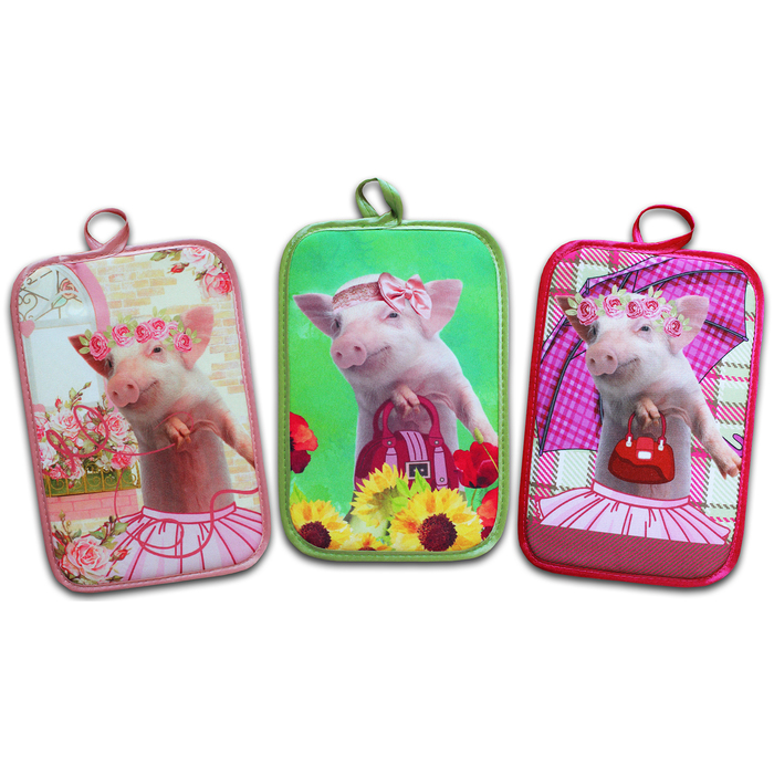 Прихватка "Хрюша" ГК-27 22х15 (фотопечать) арт.016