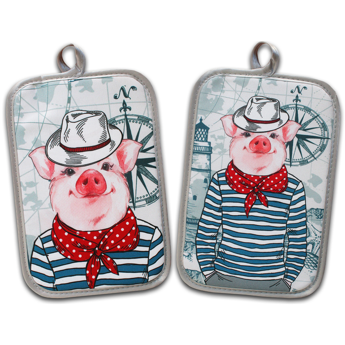 Прихватка "Хрюша" ГК-31 22х15 (фотопечать) арт.016