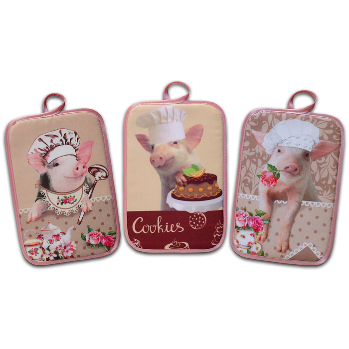 Прихватка "Хрюша" ГК-34 22х15 (фотопечать) арт.016