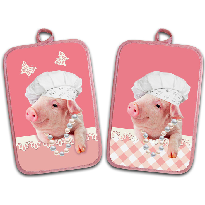 Прихватка "Хрюша" ГК-76 22х15 (фотопечать) арт.016