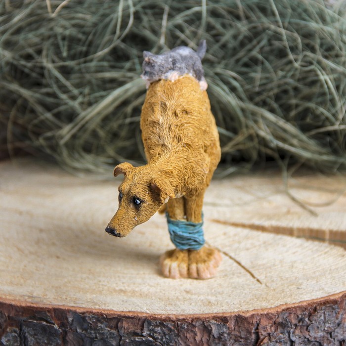 Сувенир полистоун "Большой друг" 12,5х11,5х4 см