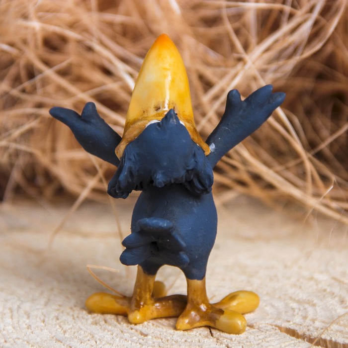 Сувенир полистоун "Ворона оратор" 7х5,5х7,5 см