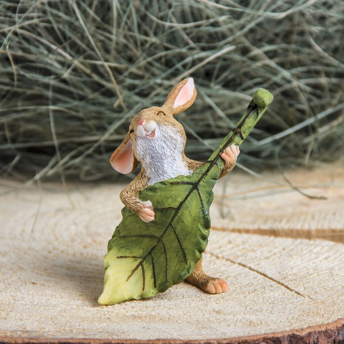 Сувенир полистоун "Заяц гитарист" 7,5х5х8,5 см