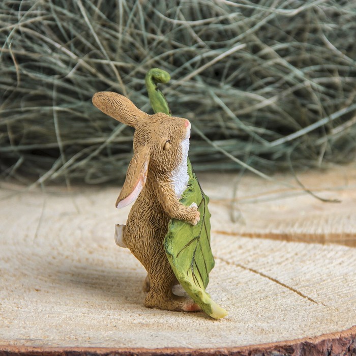 Сувенир полистоун "Заяц гитарист" 7,5х5х8,5 см