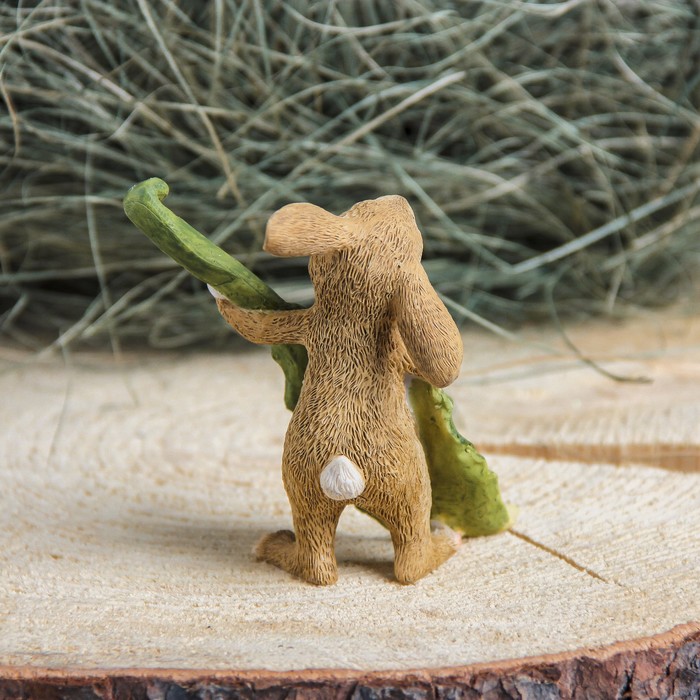 Сувенир полистоун "Заяц гитарист" 7,5х5х8,5 см