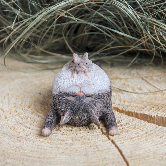 Сувенир полистоун "Мышка и кот" 10,5х5х4,5 см