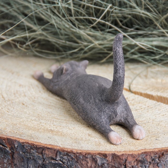 Сувенир полистоун "Кот вытянулся" 16,5х4,5х9 см