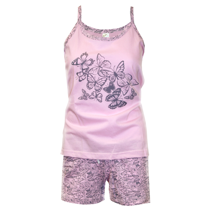 Пижама женская, цвет розовый, размер 52