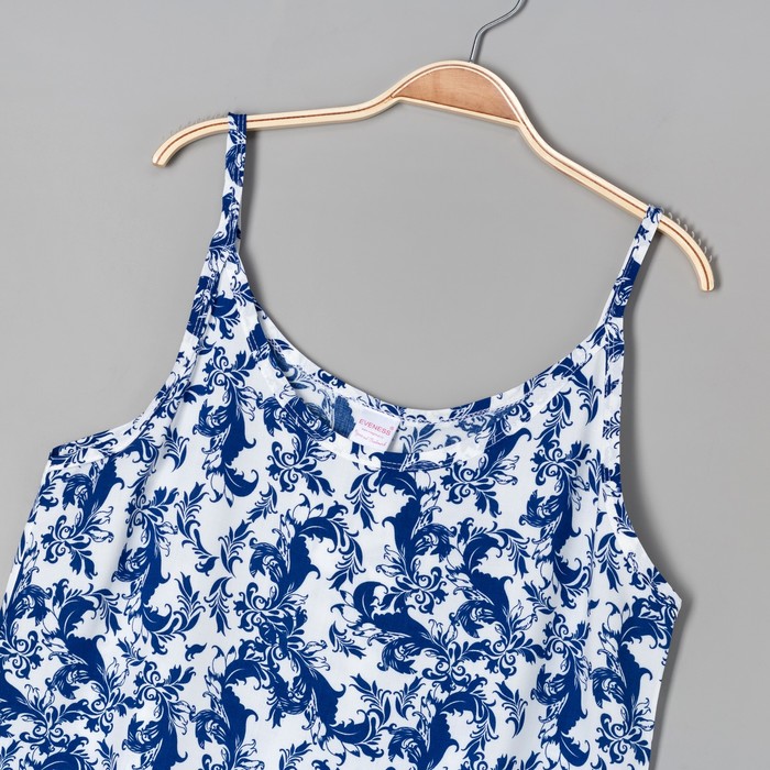 Сорочка женская, цвет синий, размер 52