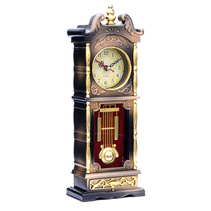 Часы настольные "Ажен", с маятником, 26х8 см, микс