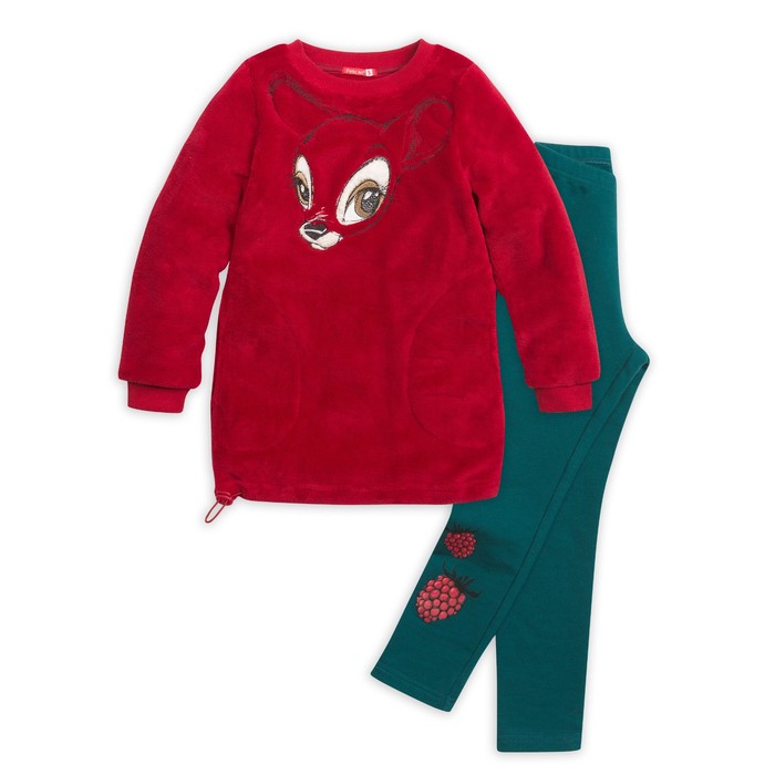 Комплект для девочки, рост 92 см, цвет малиновый