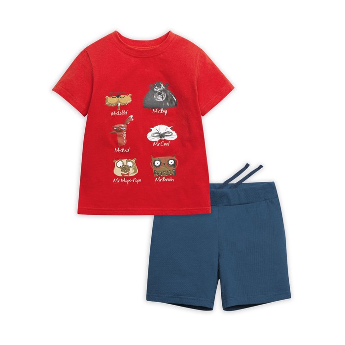 Комплект для мальчика, рост 92 см, цвет красный