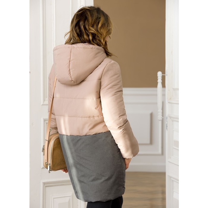 Пальто женское, размер S, цвет пудра