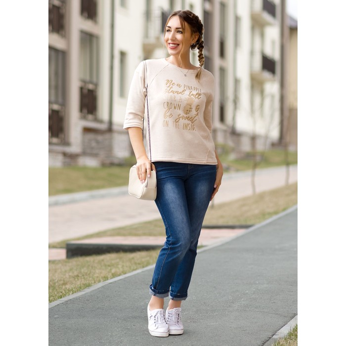 Брюки женские, размер L, цвет синий