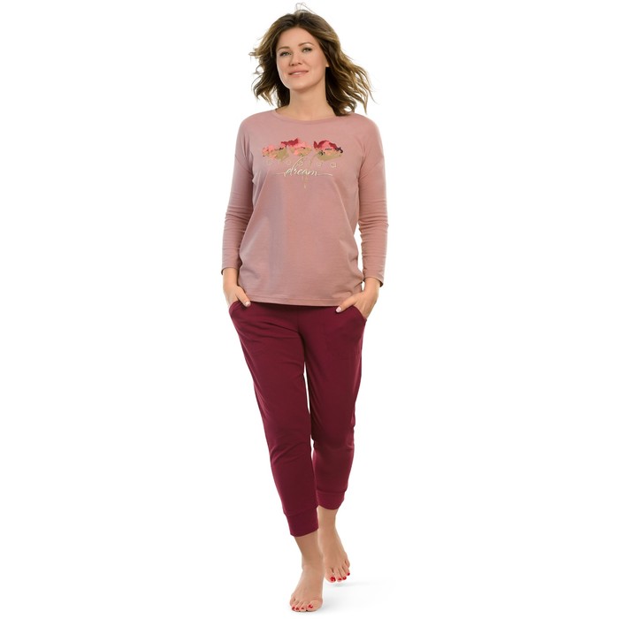 Комплект женский, размер XS, цвет пудра