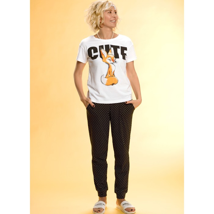 Комплект женский, размер XL, цвет белый