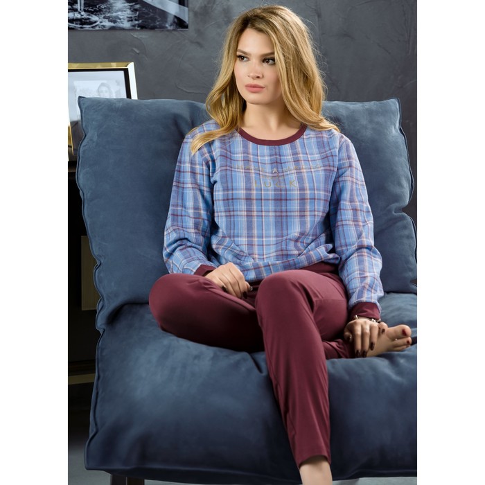 Комплект женский, размер M, цвет бордовый