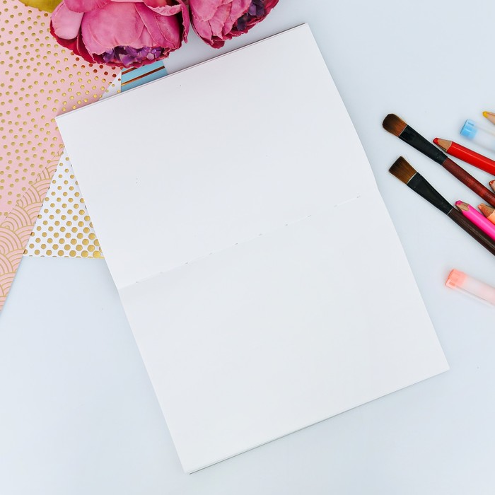 Скетчбук со съёмной обложкой "Бежим", А5, 180 листов