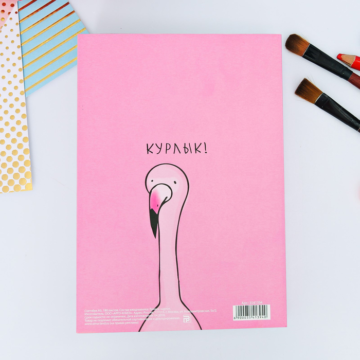 Скетчбук со съёмной обложкой "А вы нас случаем до добра не доведёте?", А5, 180 листов