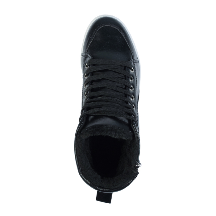 Кеды мужские зимние, цвет черный, размер 43