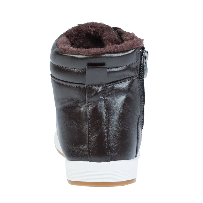 Кеды мужские зимние, цвет коричневый, размер 45