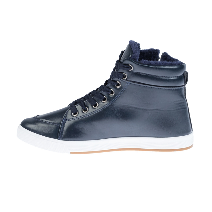 Кеды мужские зимние, цвет синий, размер 43