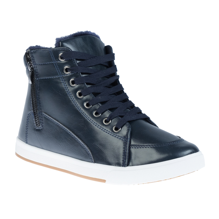 Кеды мужские зимние, цвет синий, размер 45