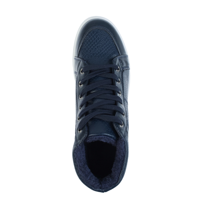 Кеды мужские зимние, цвет синий, размер 41