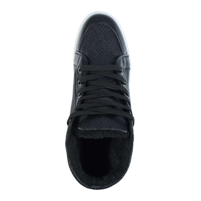 Кеды мужские зимние, цвет черный, размер 41